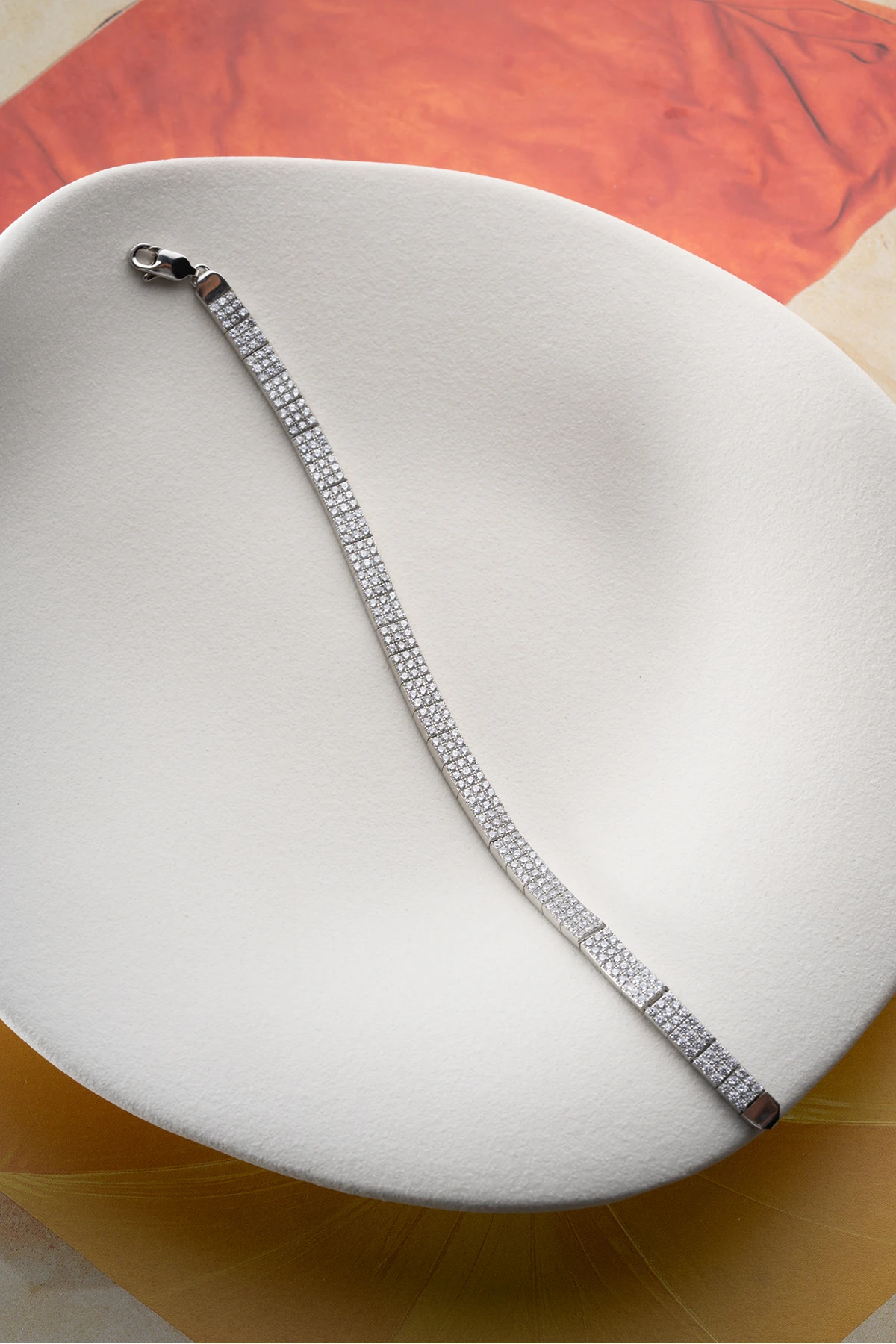 Gümüş Taşlı Model Bileklik