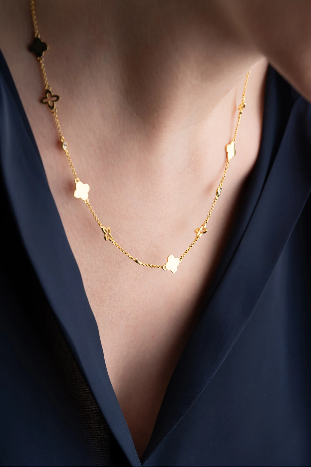 Gümüş Trend Model Kolye