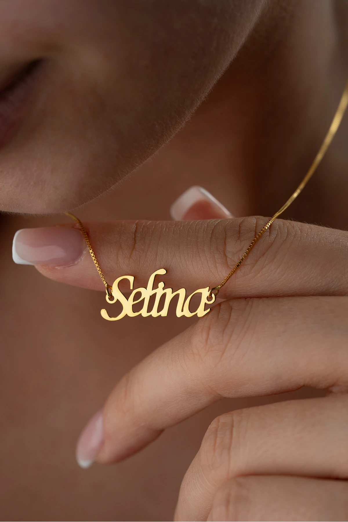 Gümüş Kişiye Özel İsim Kolye