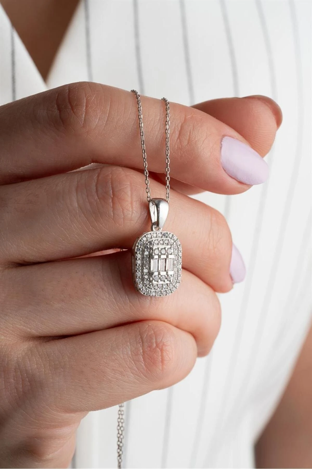 Baget Gümüş Kolye