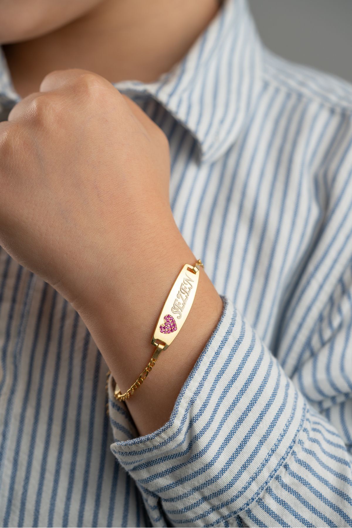 Gümüş İsimli Çocuk Bilekliği