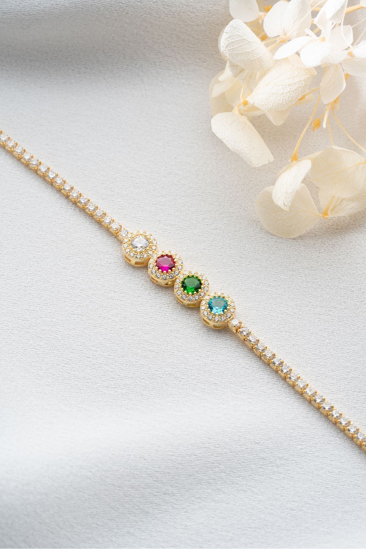 Gümüş Gold Su Yolu Bileklik