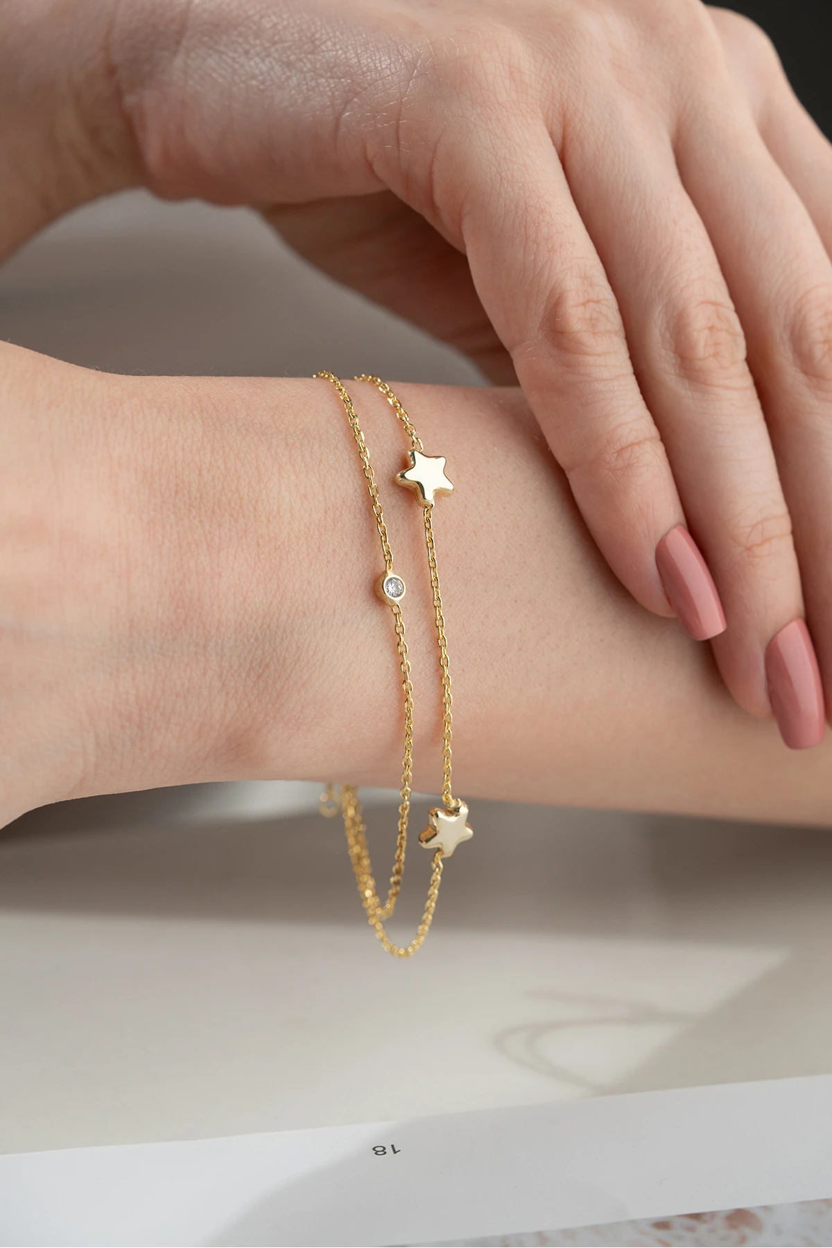 Gümüş Yıldız Model Bileklik