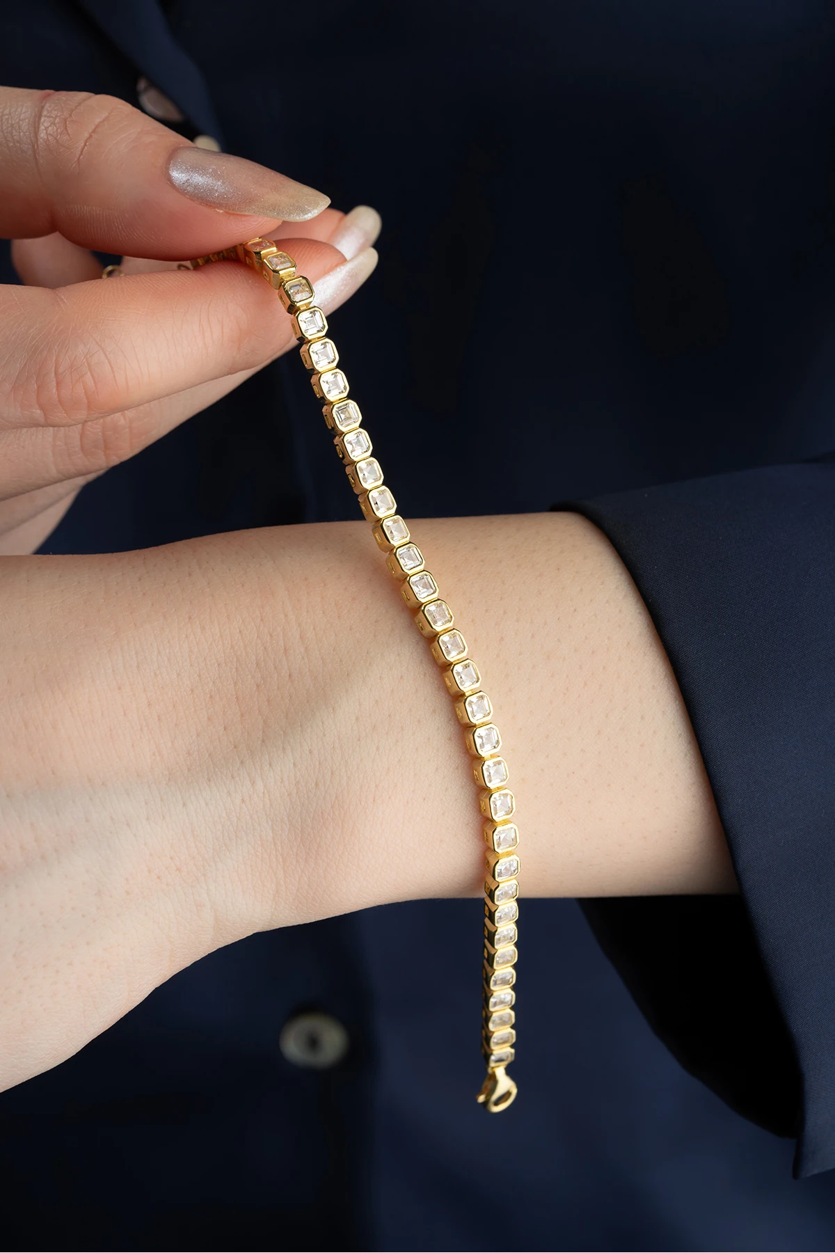 Gümüş Tamtur Sırataşlı Bileklik