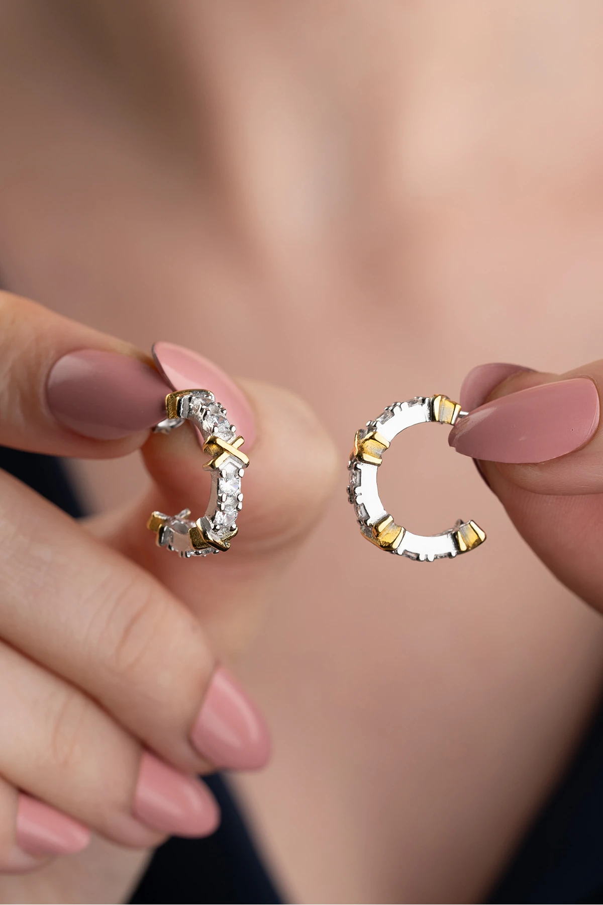 Gümüş Model Küpe