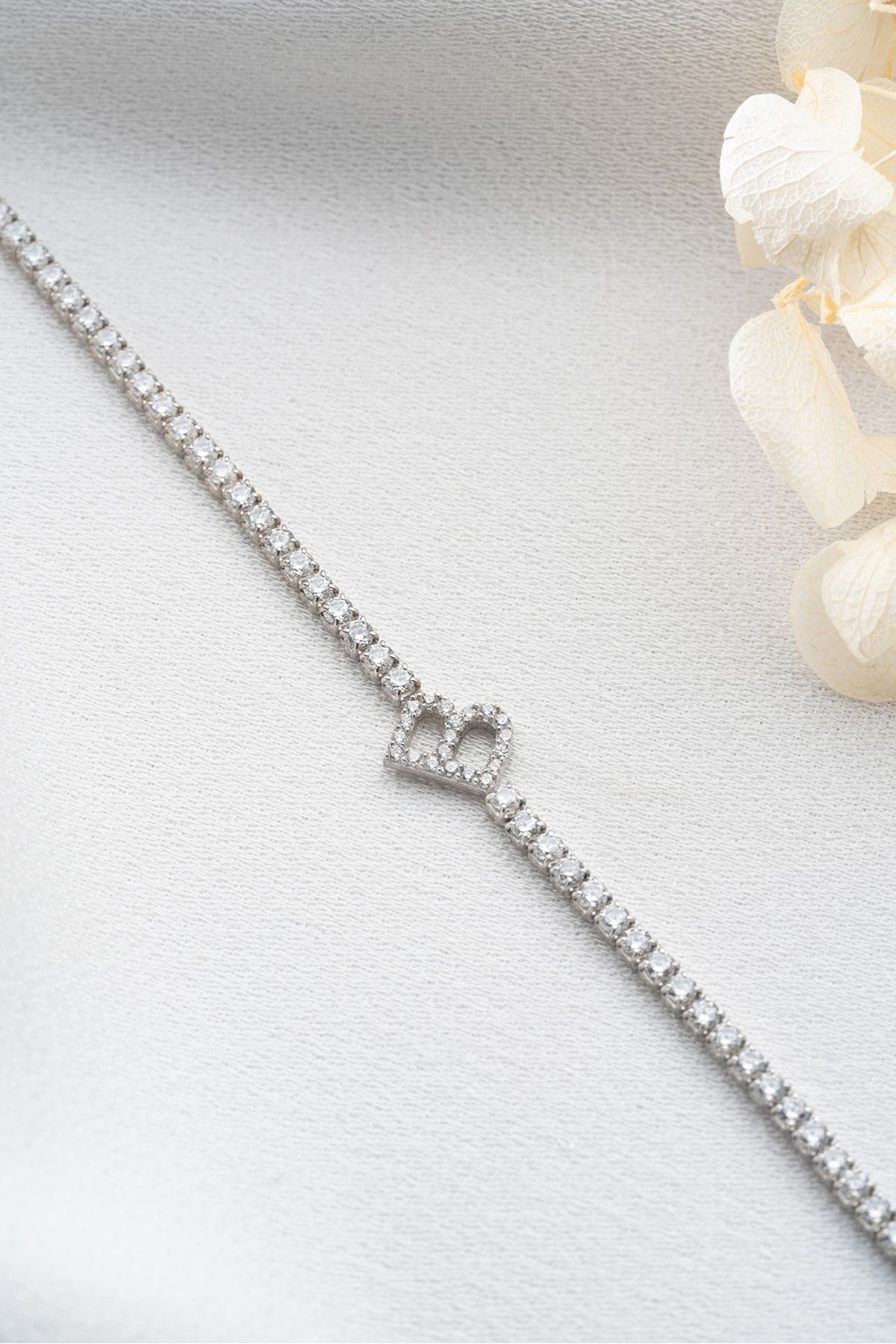 Gümüş Harf Su Yolu Bileklik