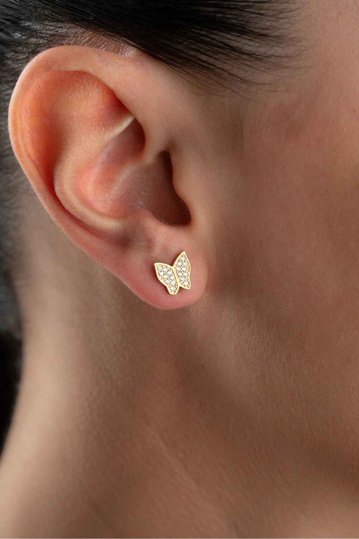 Gümüş Kelebek Küpe