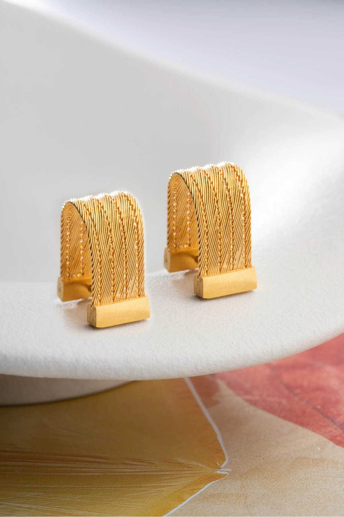 Gümüş Trabzon Hasır Küpe