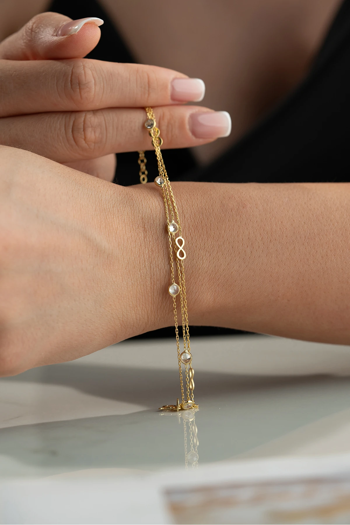 Gümüş Sonsuzluk Bileklik