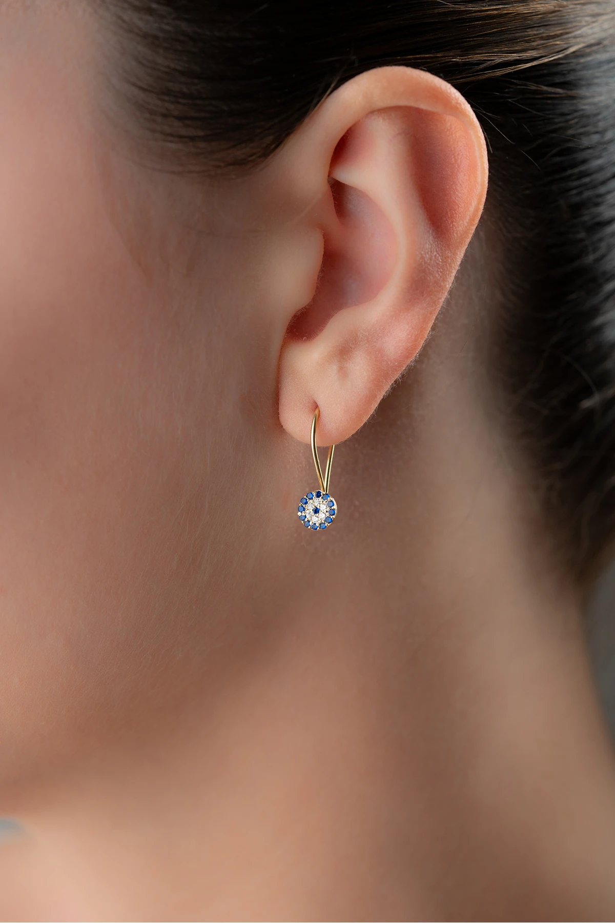 Gümüş Çocuk Nazar Küpe