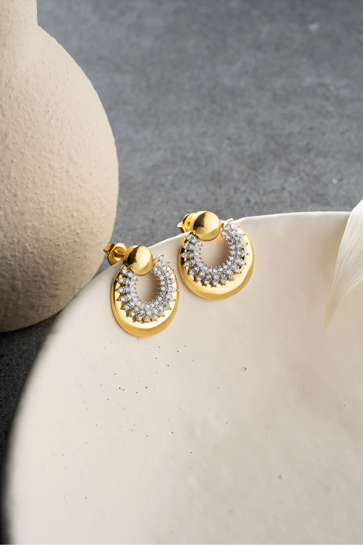 Gümüş Trend Küpe