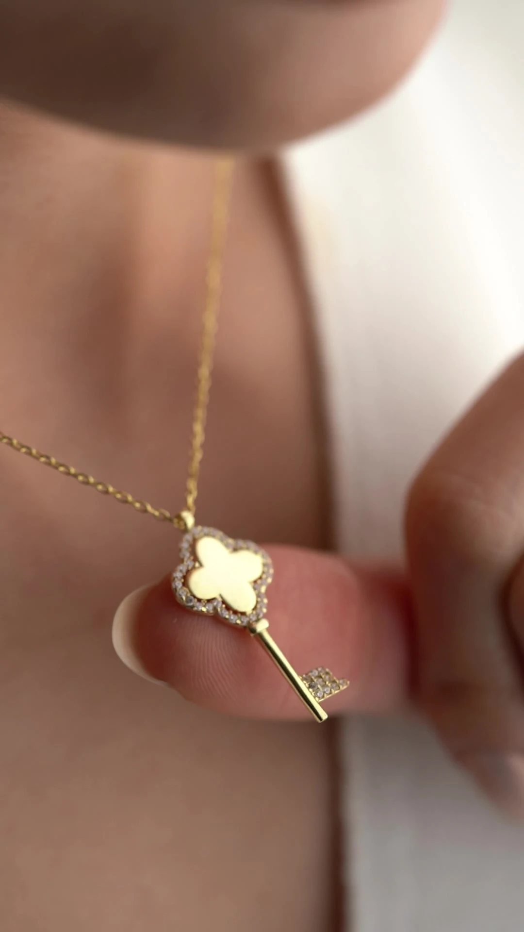 Gümüş Anahtar Kolye