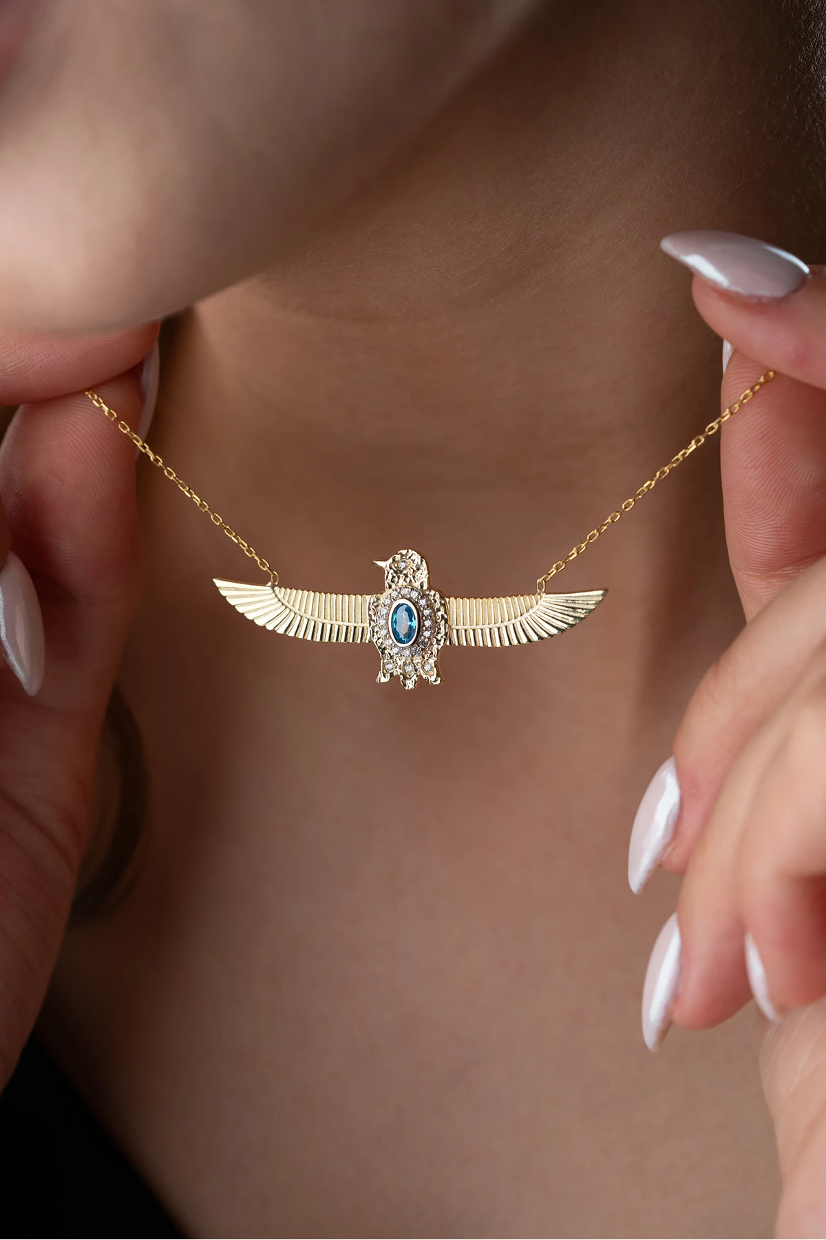 Gümüş Kartal Kolye