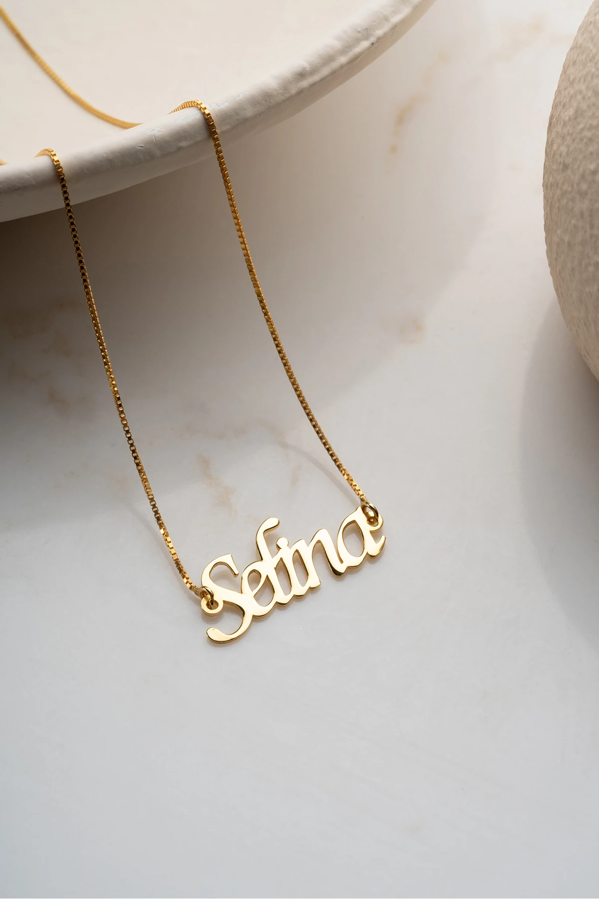 Gümüş Kişiye Özel İsim Kolye