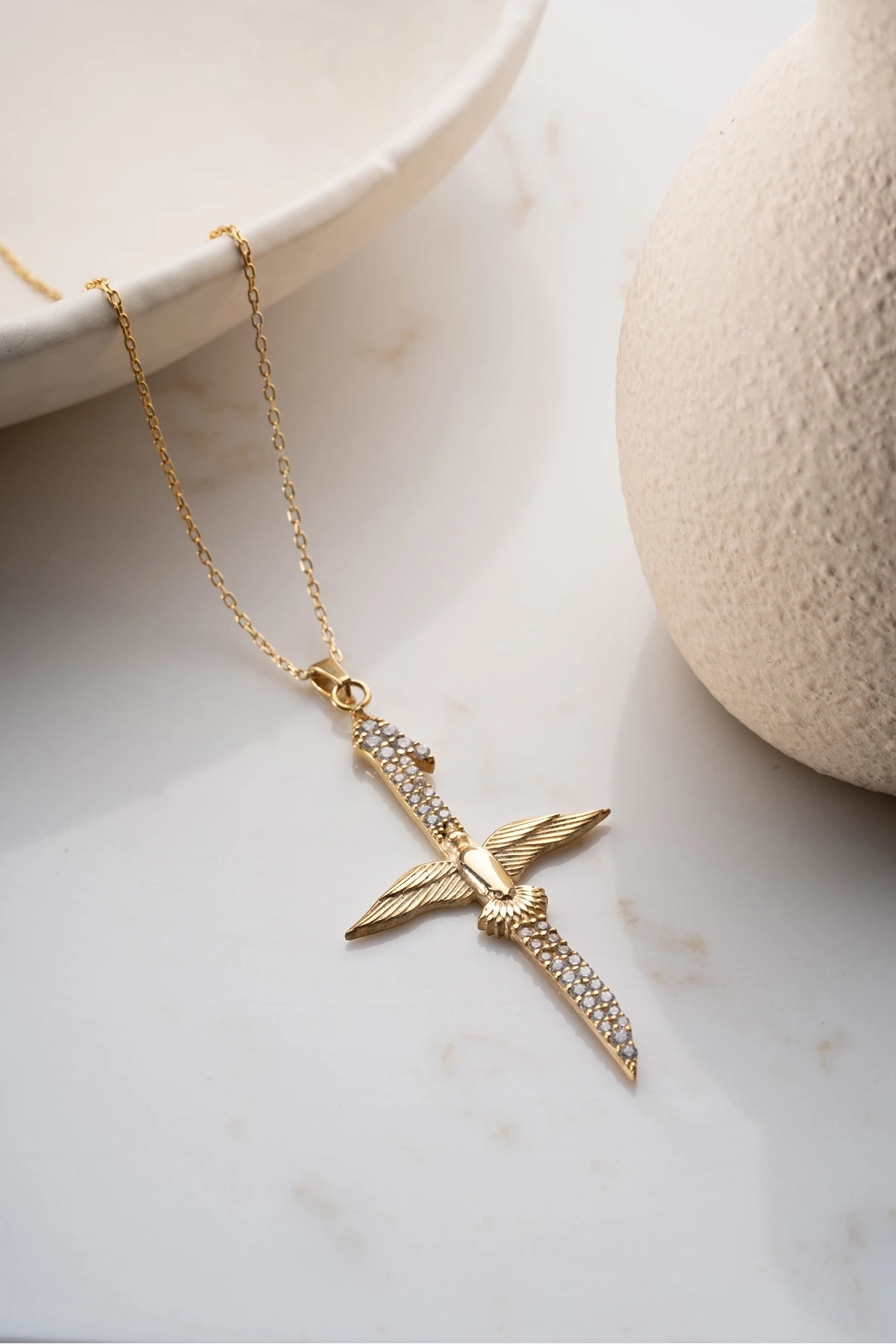 Gümüş Elifvav Kolye