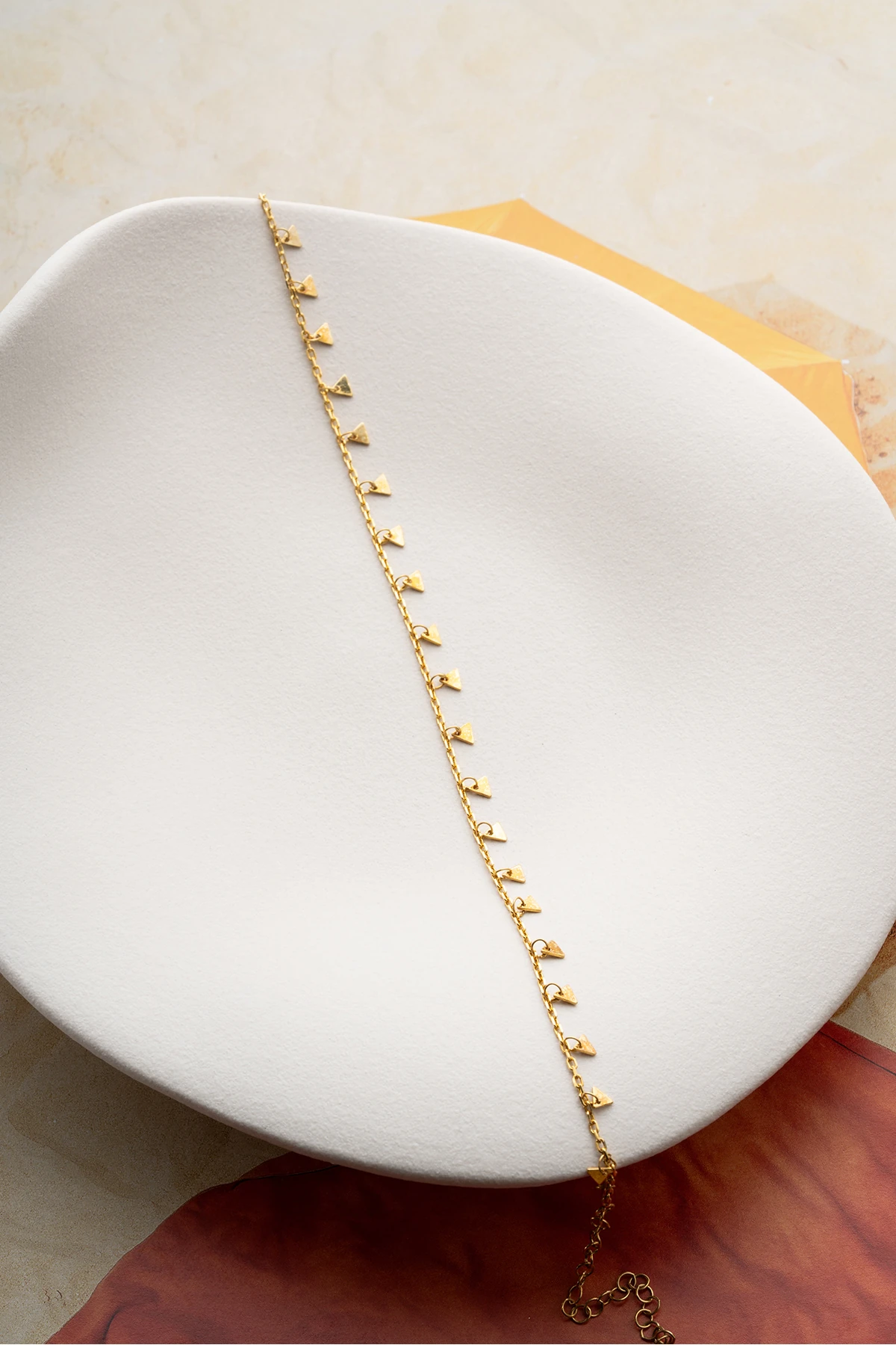 Gümüş Üçgen Pullu Halhal