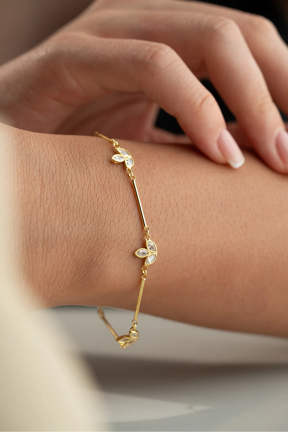 Gümüş Lotus Bileklik