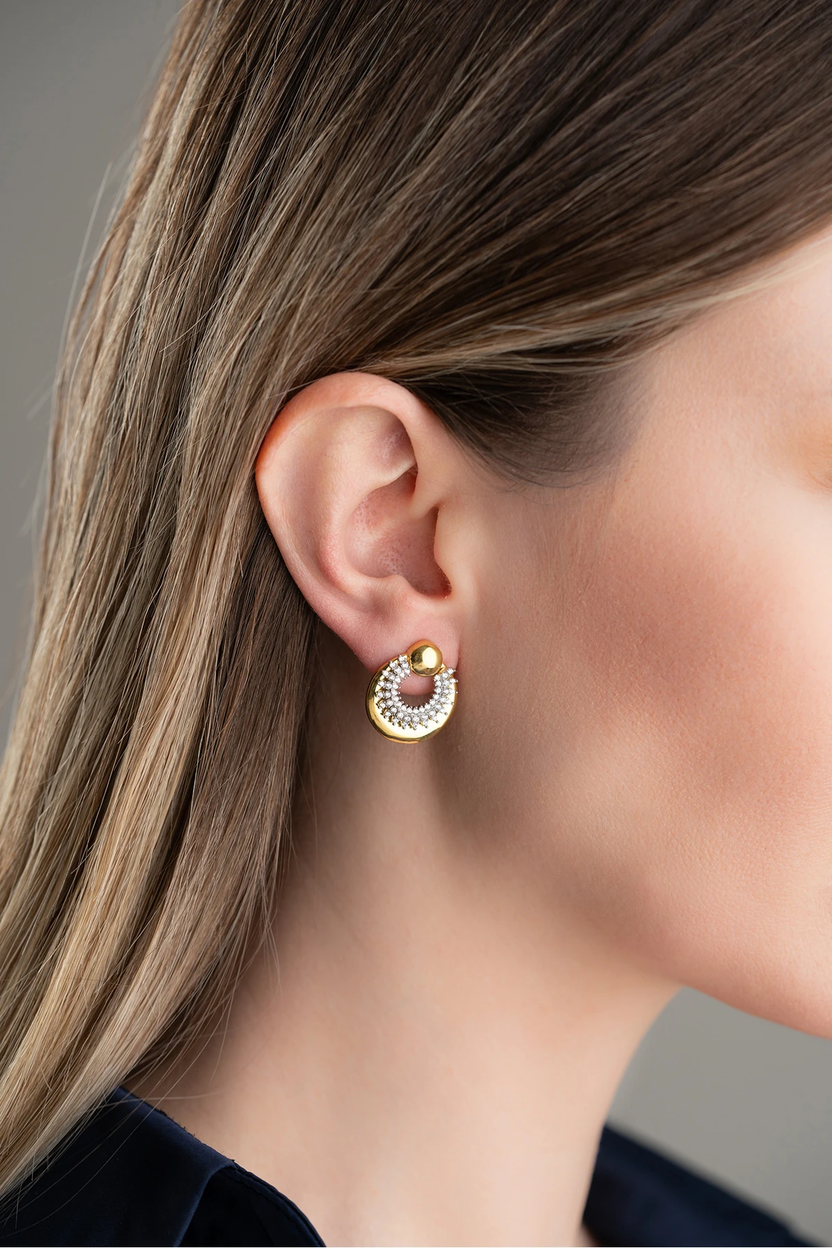 Gümüş Trend Küpe