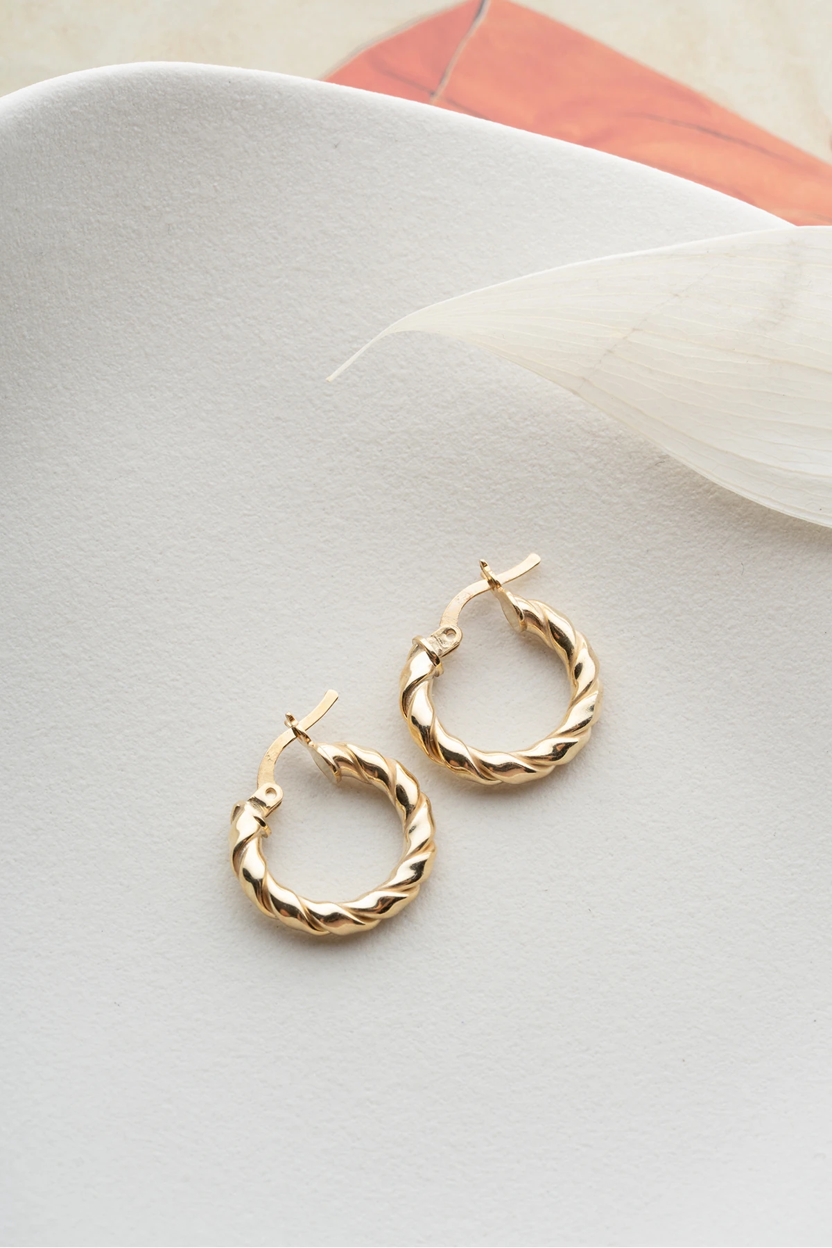 Gümüş Burgu Halka Küpe