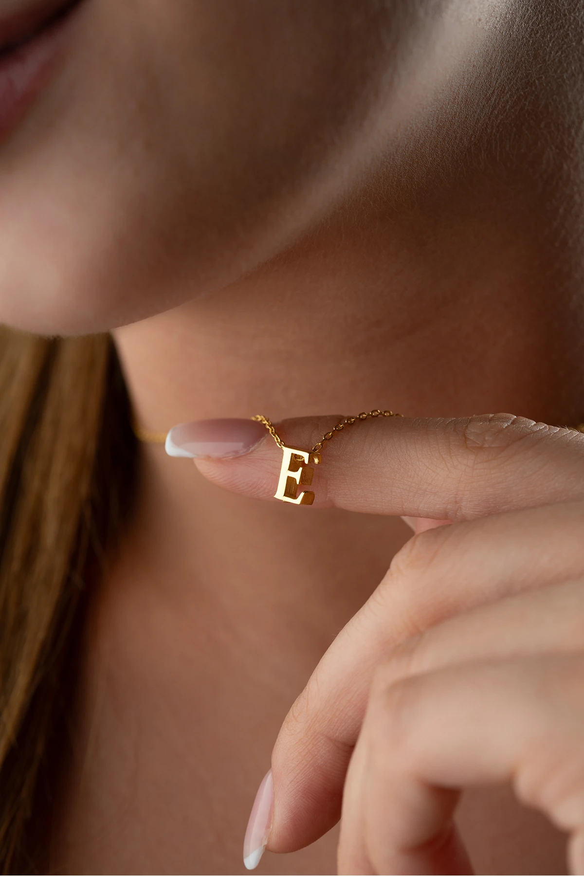 Gümüş Kişiye Özel Harf Kolye