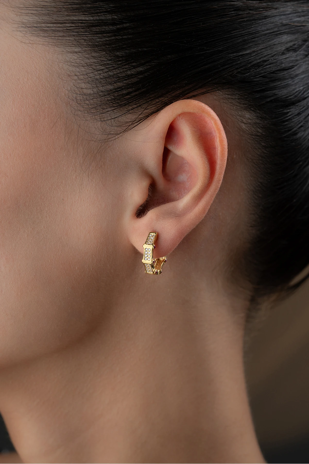 Gümüş Trend Model Küpe