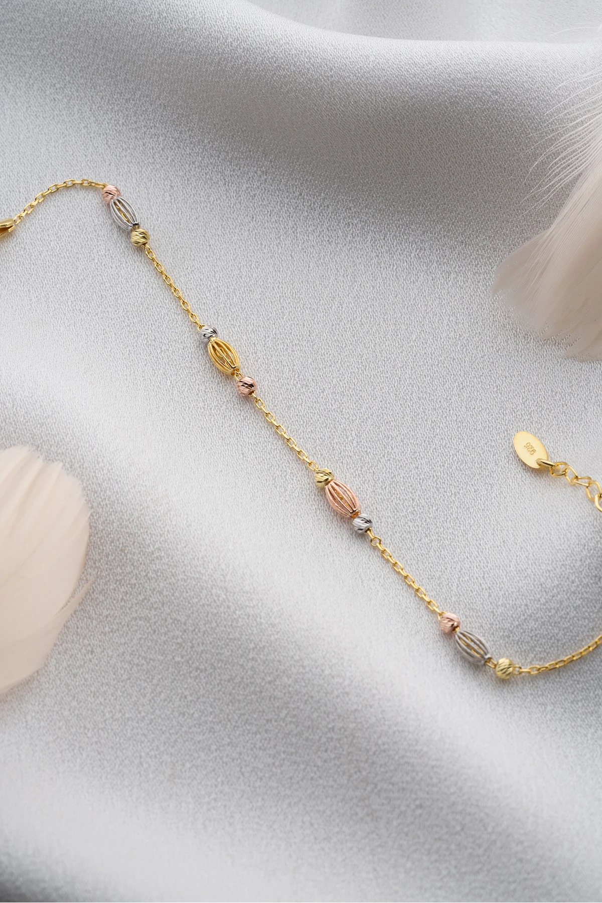 Gümüş 4 Kafesli Trend Dorika Bileklik