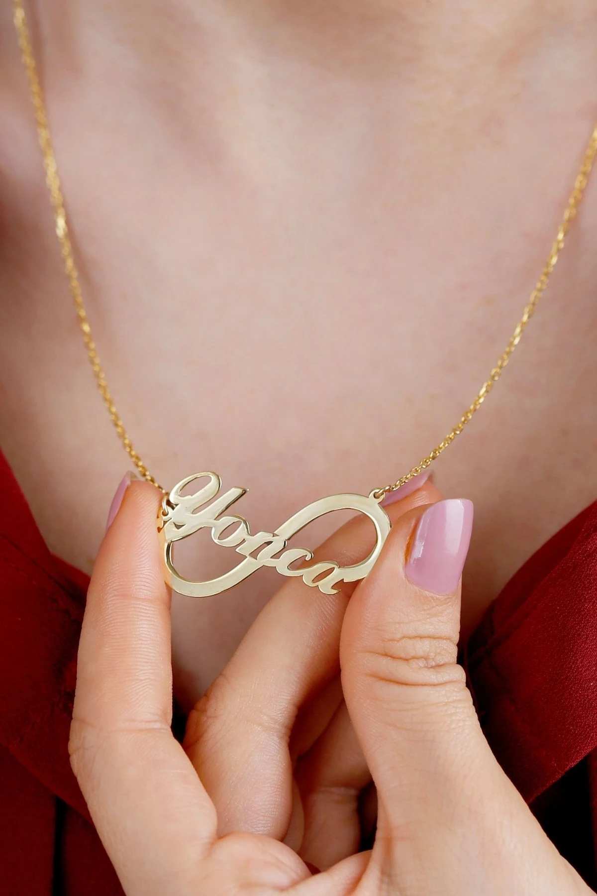 Gümüş Isimli Sonsuzluk Kolye