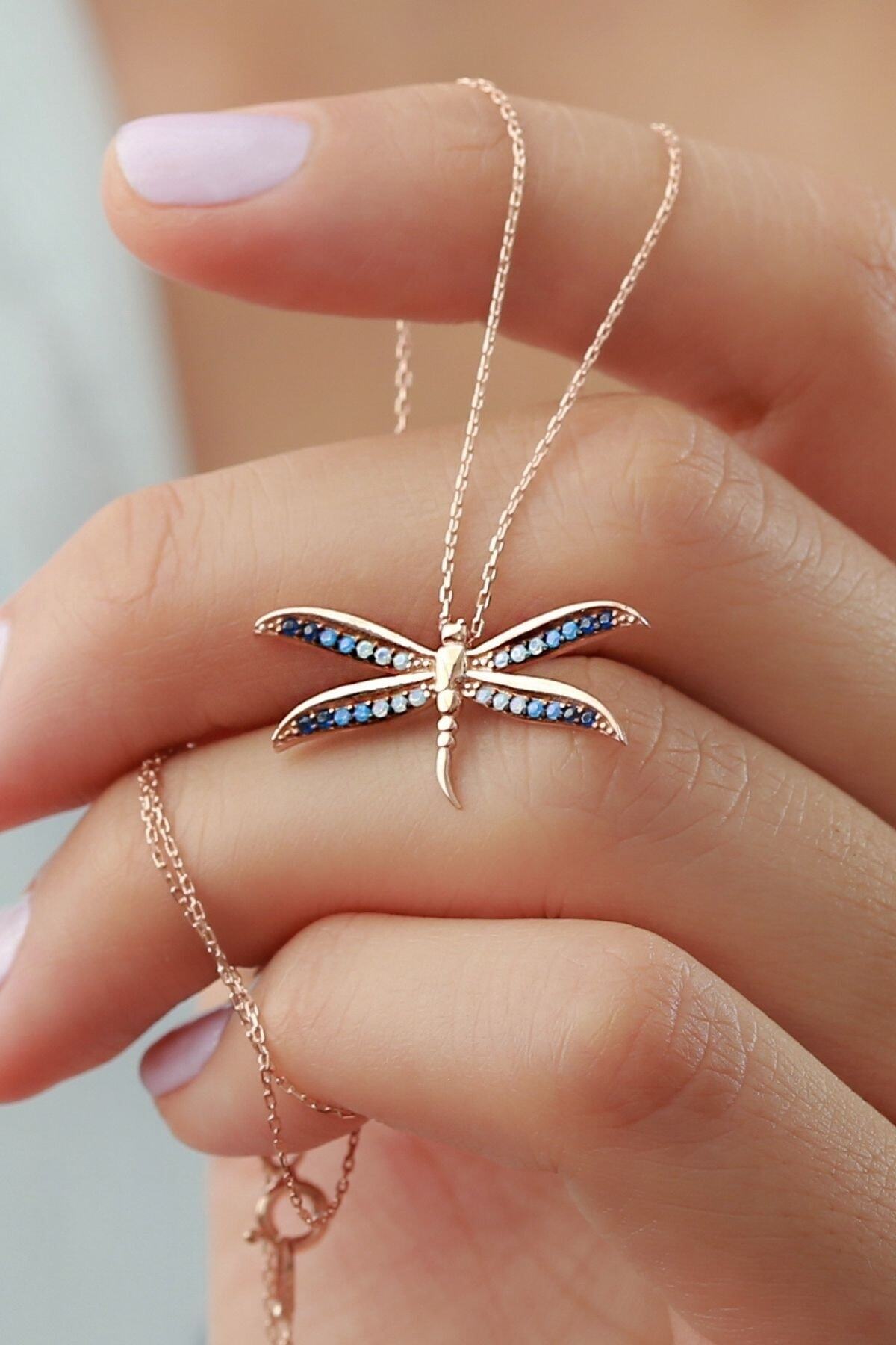 Gümüş Renkli Yusufçuk Kolye