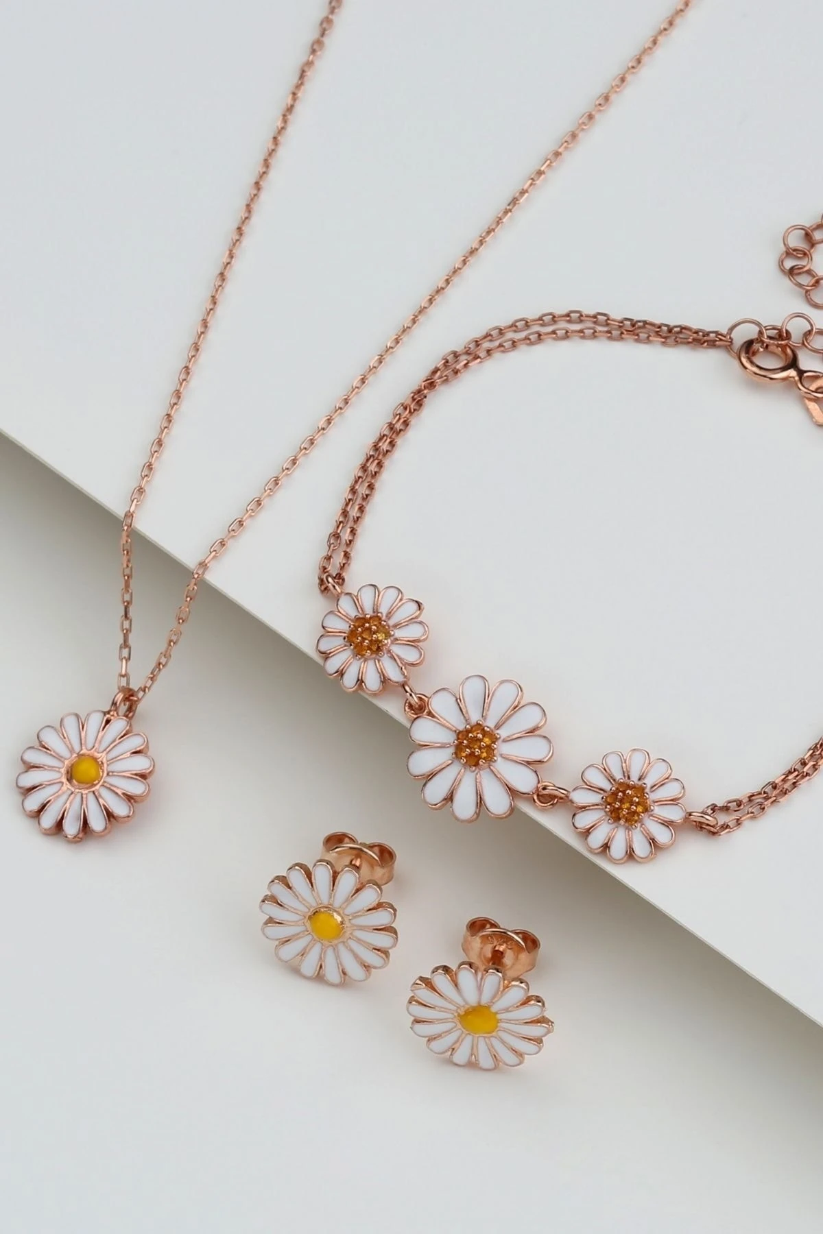 Gümüş Papatya Set