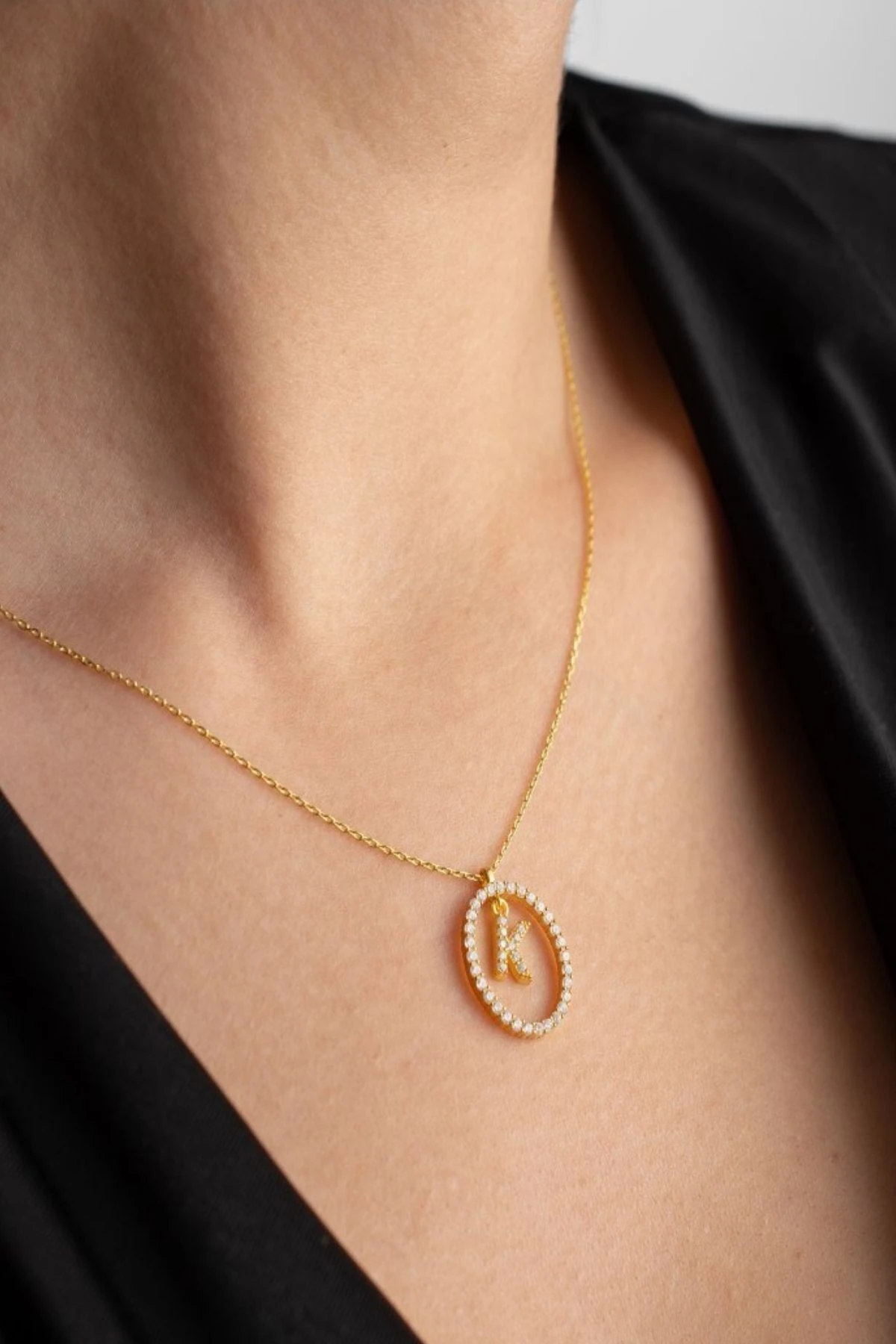 Gümüş Kişiye Özel Harfli Kolye