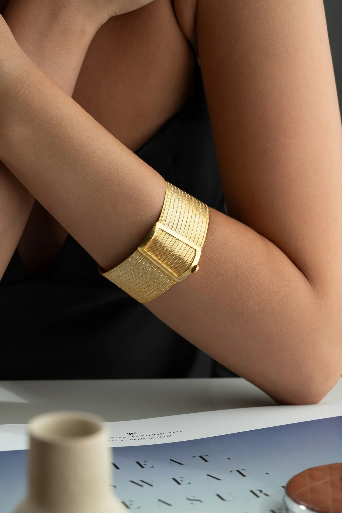 Gümüş Trabzon Hasırı Kelepçe