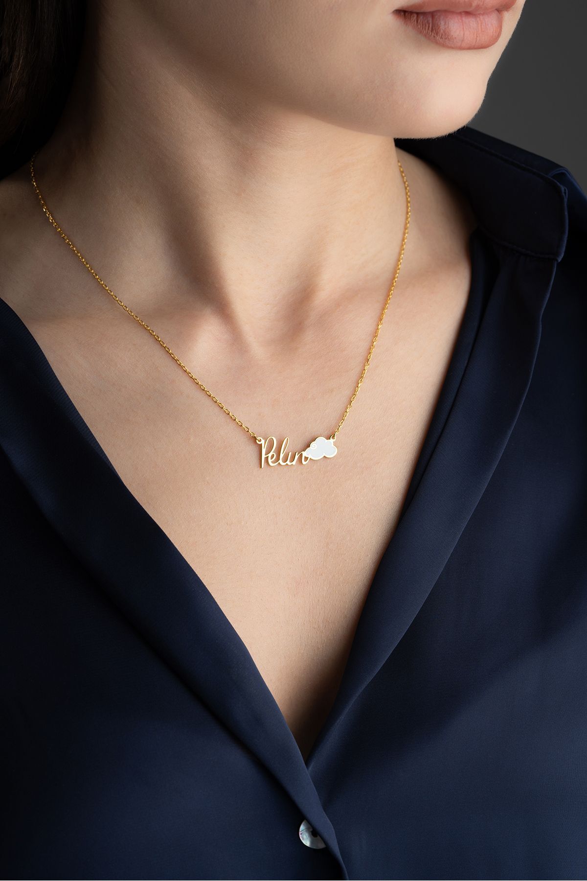 Gümüş İsimli Bulut Kolye