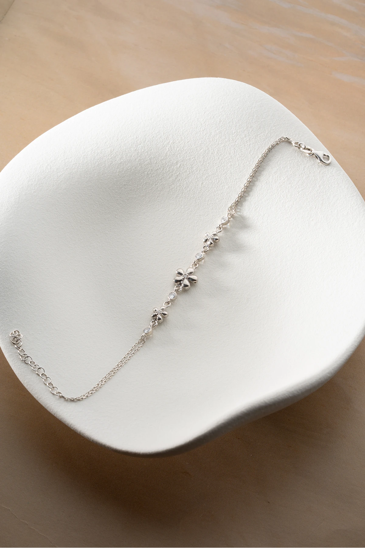 Gümüş Çiçek Bileklik