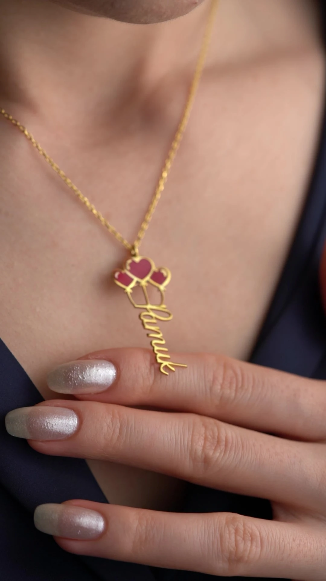 Gümüş İsimli Balon Kolye