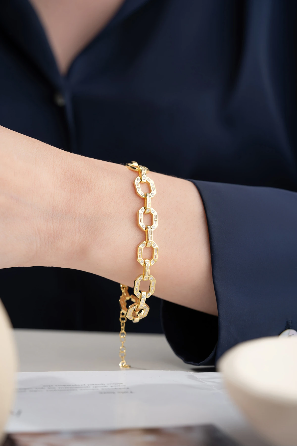 Gümüş Gold Trend Bileklik