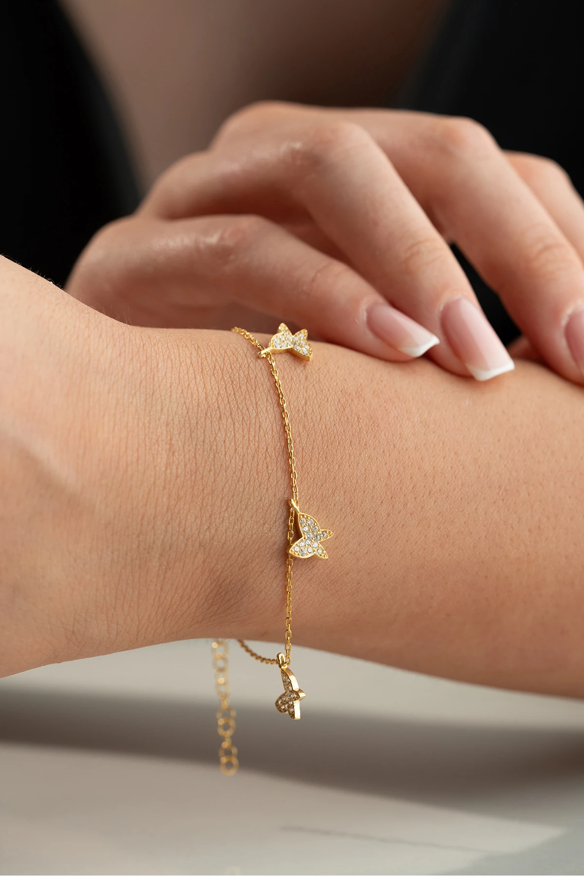 Gümüş Kelebek Bileklik