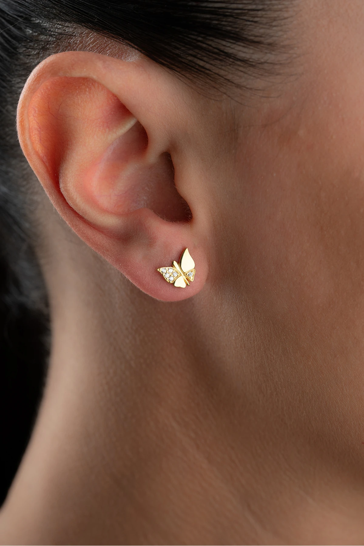 Gümüş Kelebek Küpe