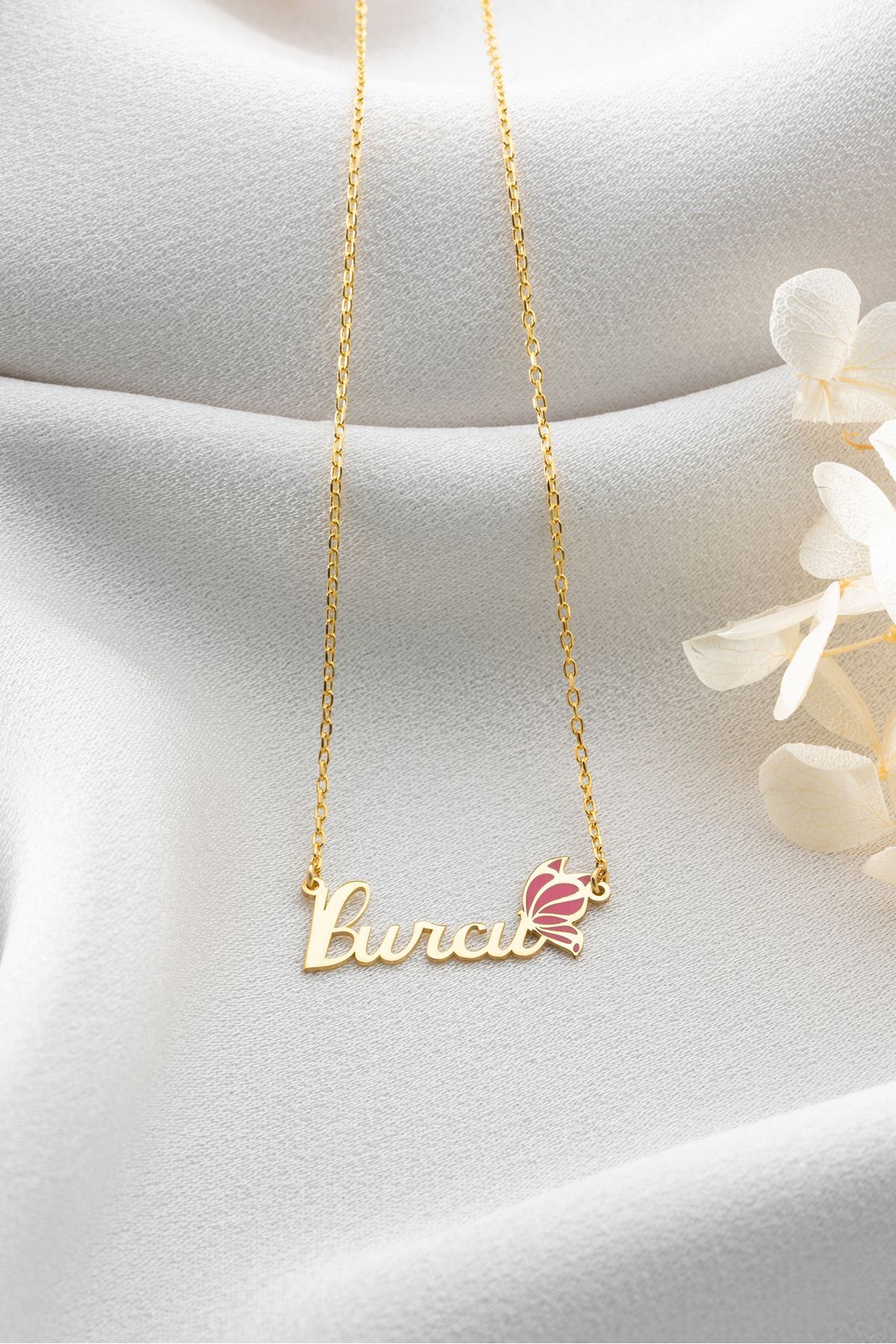 Gümüş İsimli Kanat Kolye