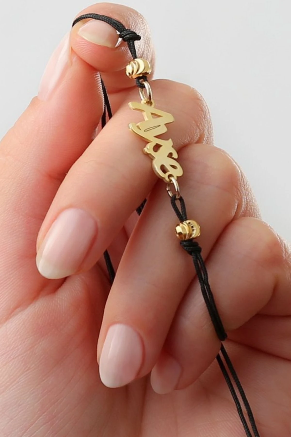 Gümüş Ipli El Yazılı Bileklik