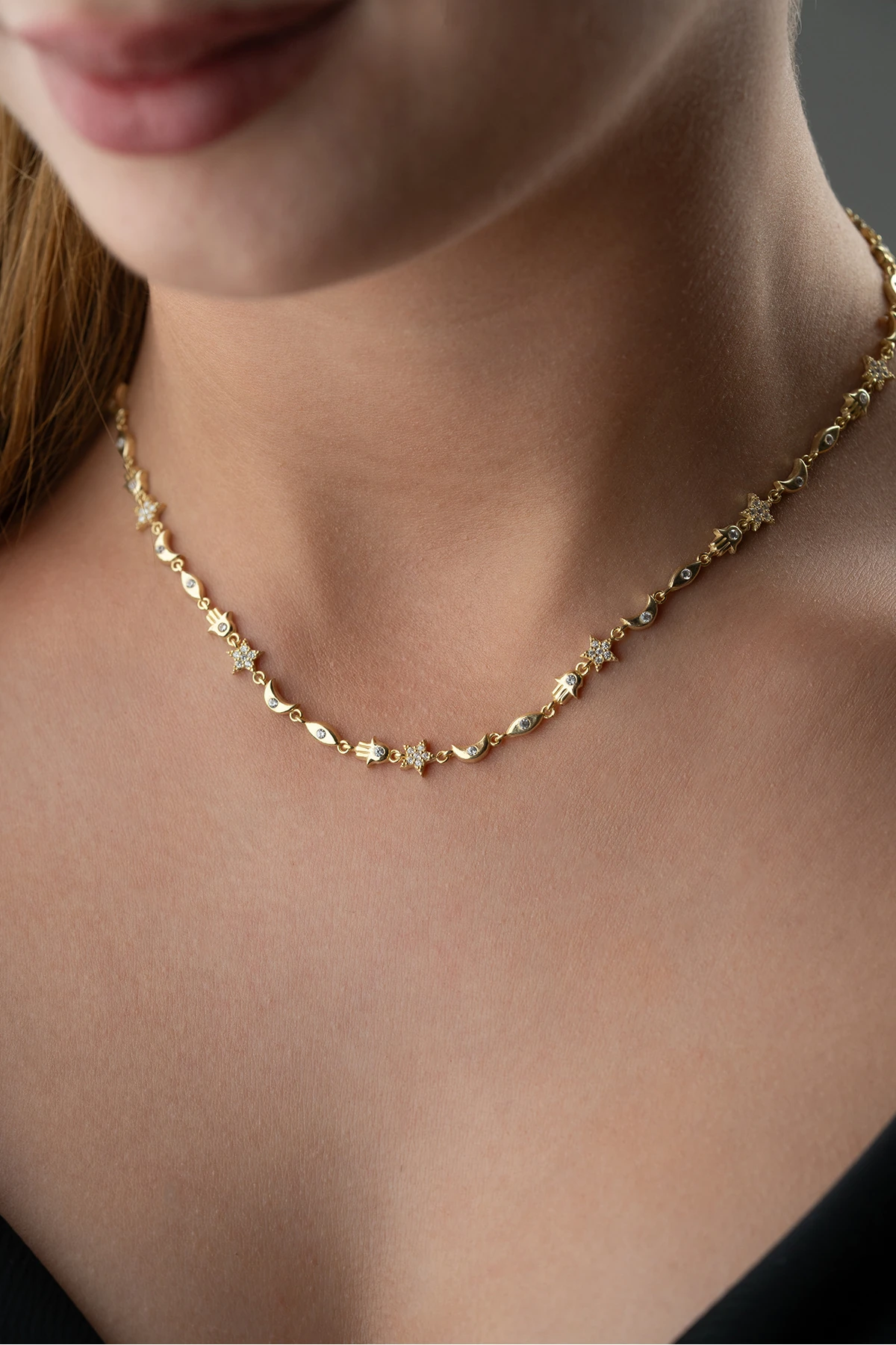 Gümüş Gold Bereket Kolye