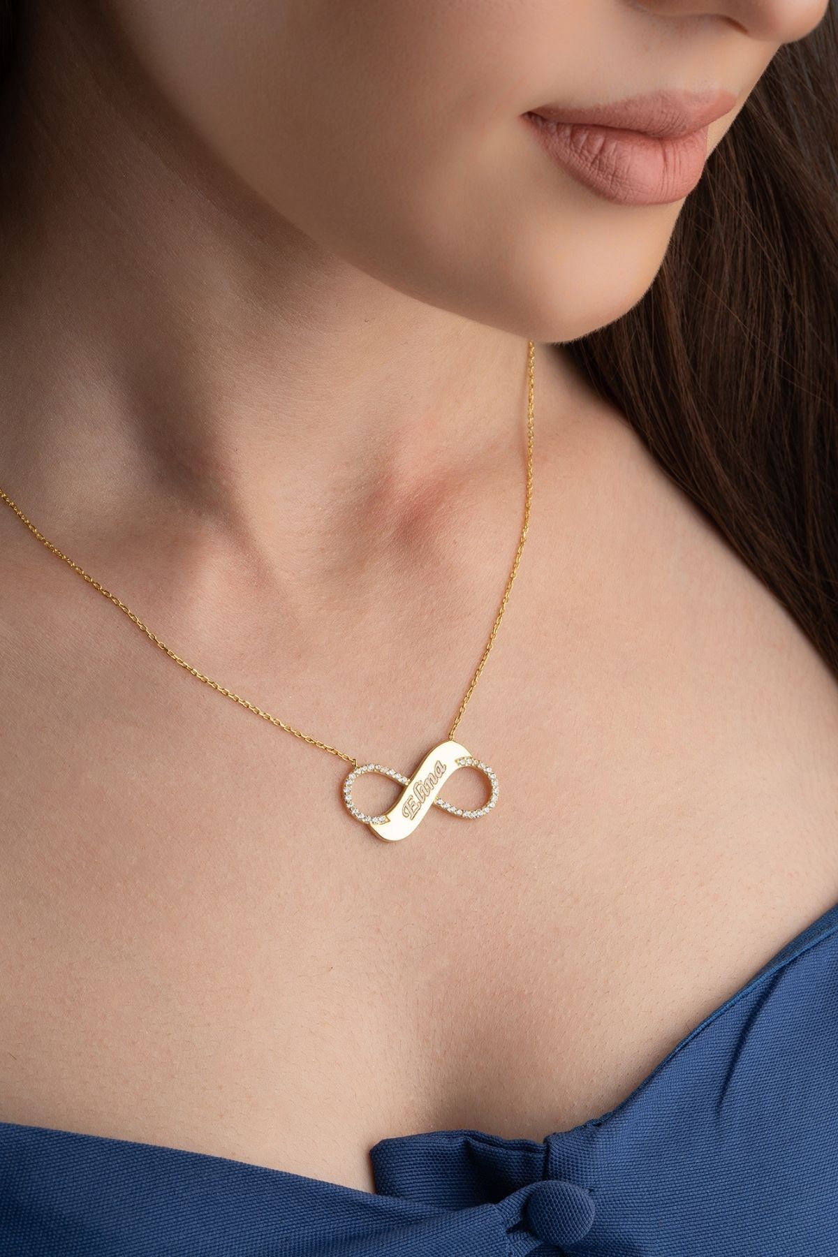 Gümüş Isimli Sonsuzluk Kolye