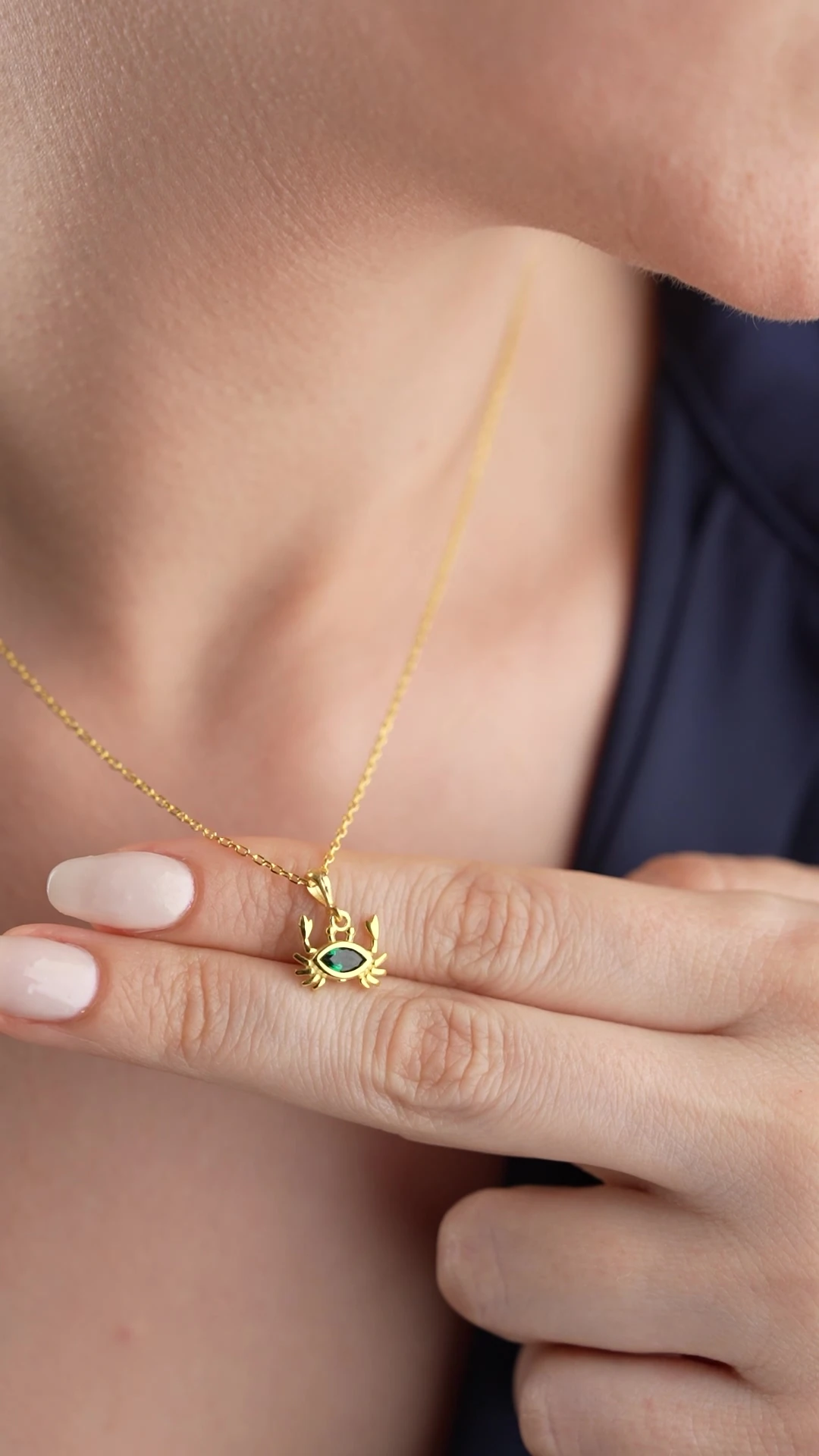 Gümüş Yengeç Takı Seti