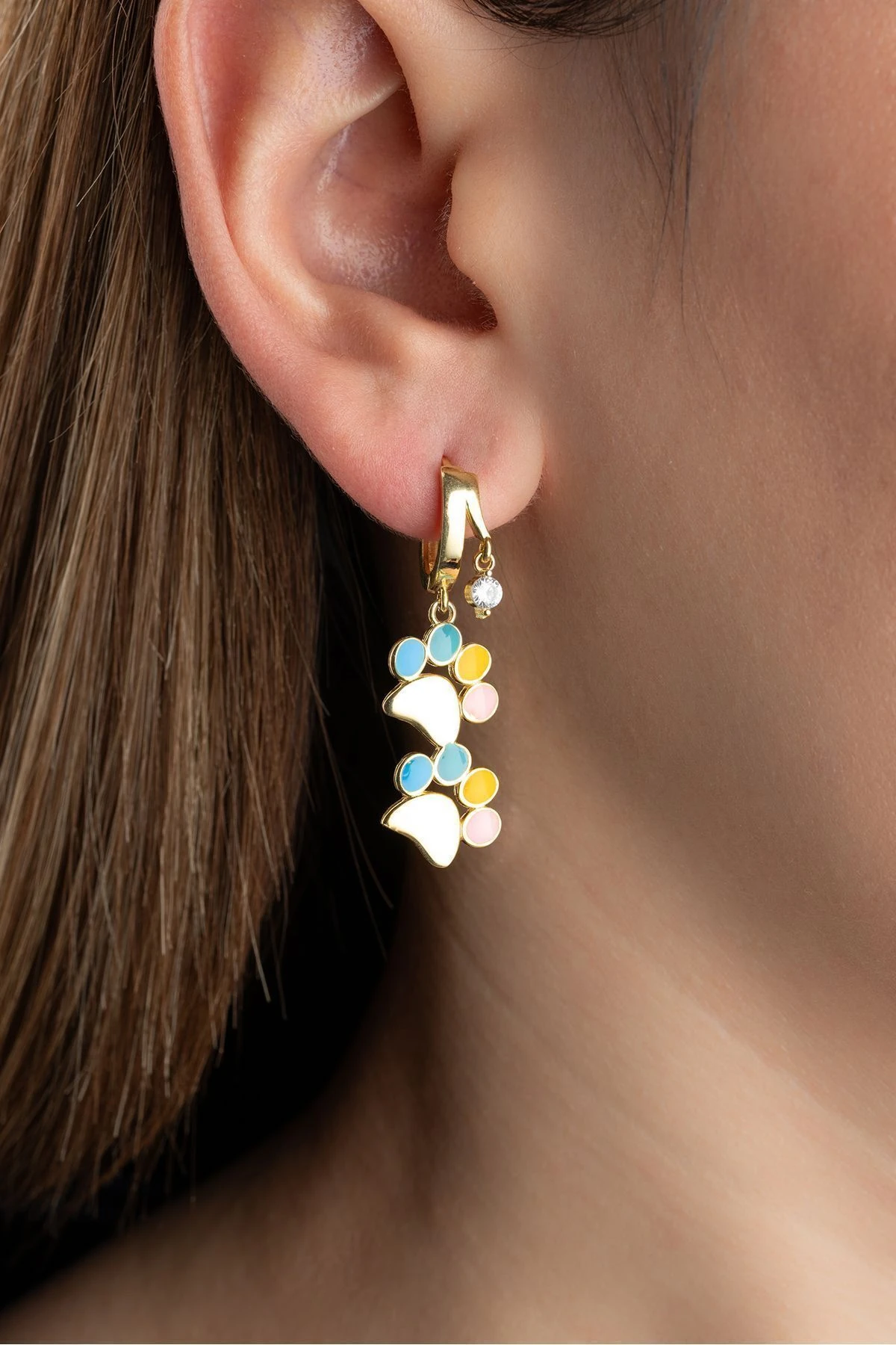 Gümüş Çiftli Pati Küpe