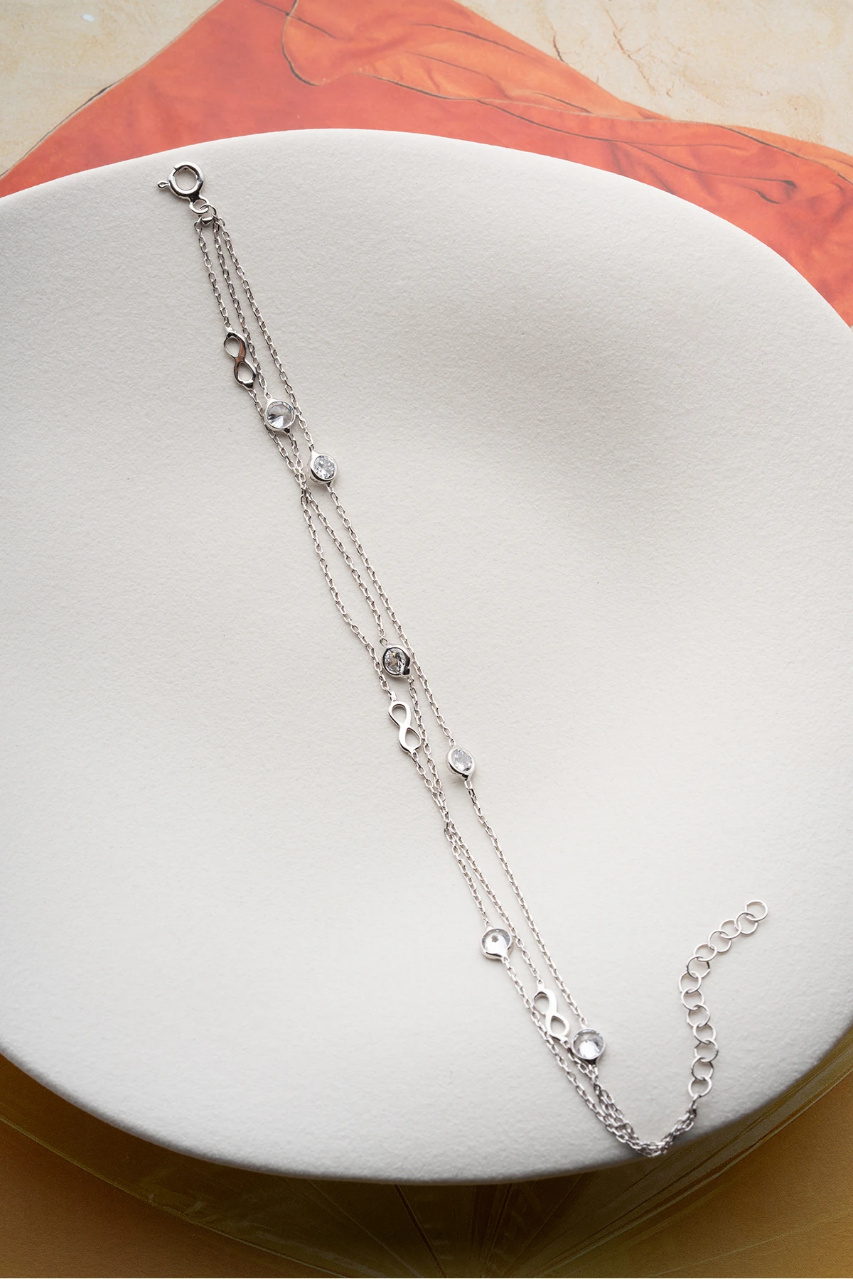 Gümüş Sonsuzluk Bileklik