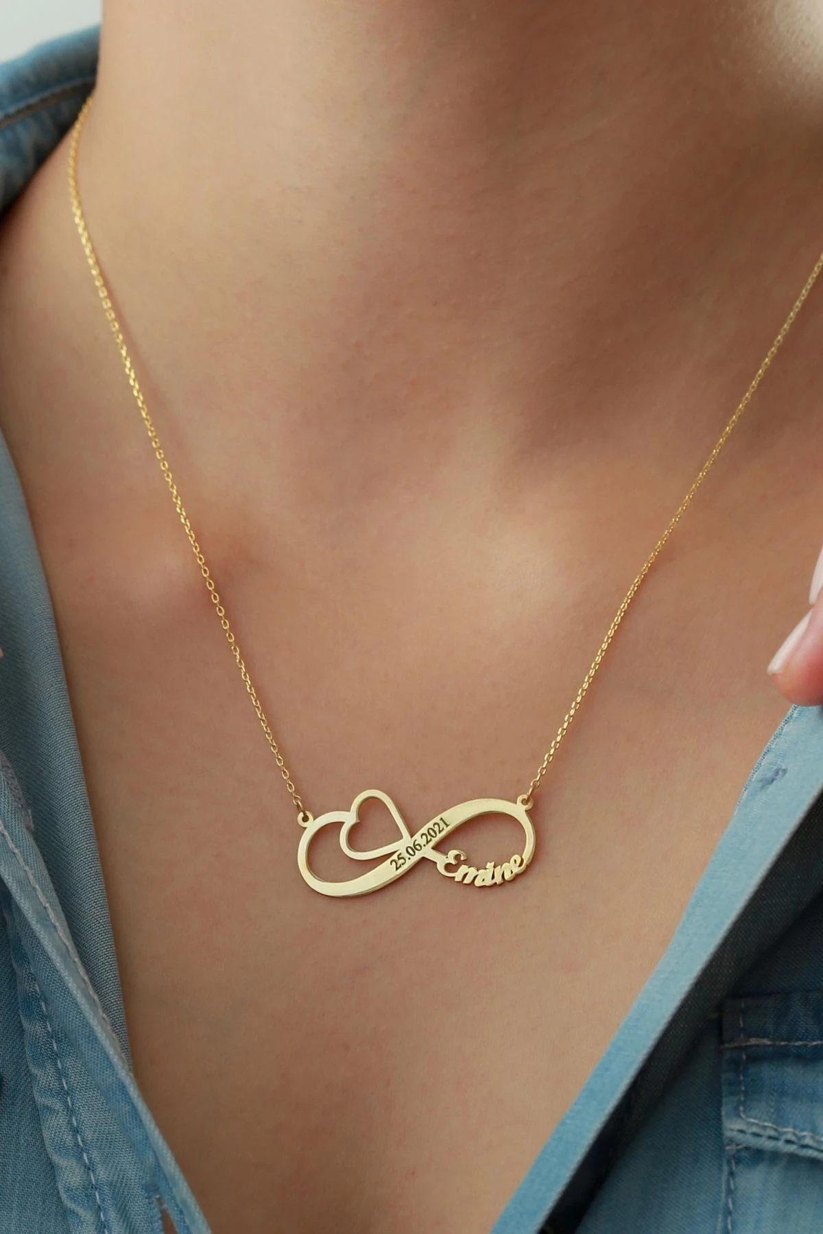 Gümüş Isimli Tarihli Sonsuzluk Kolye