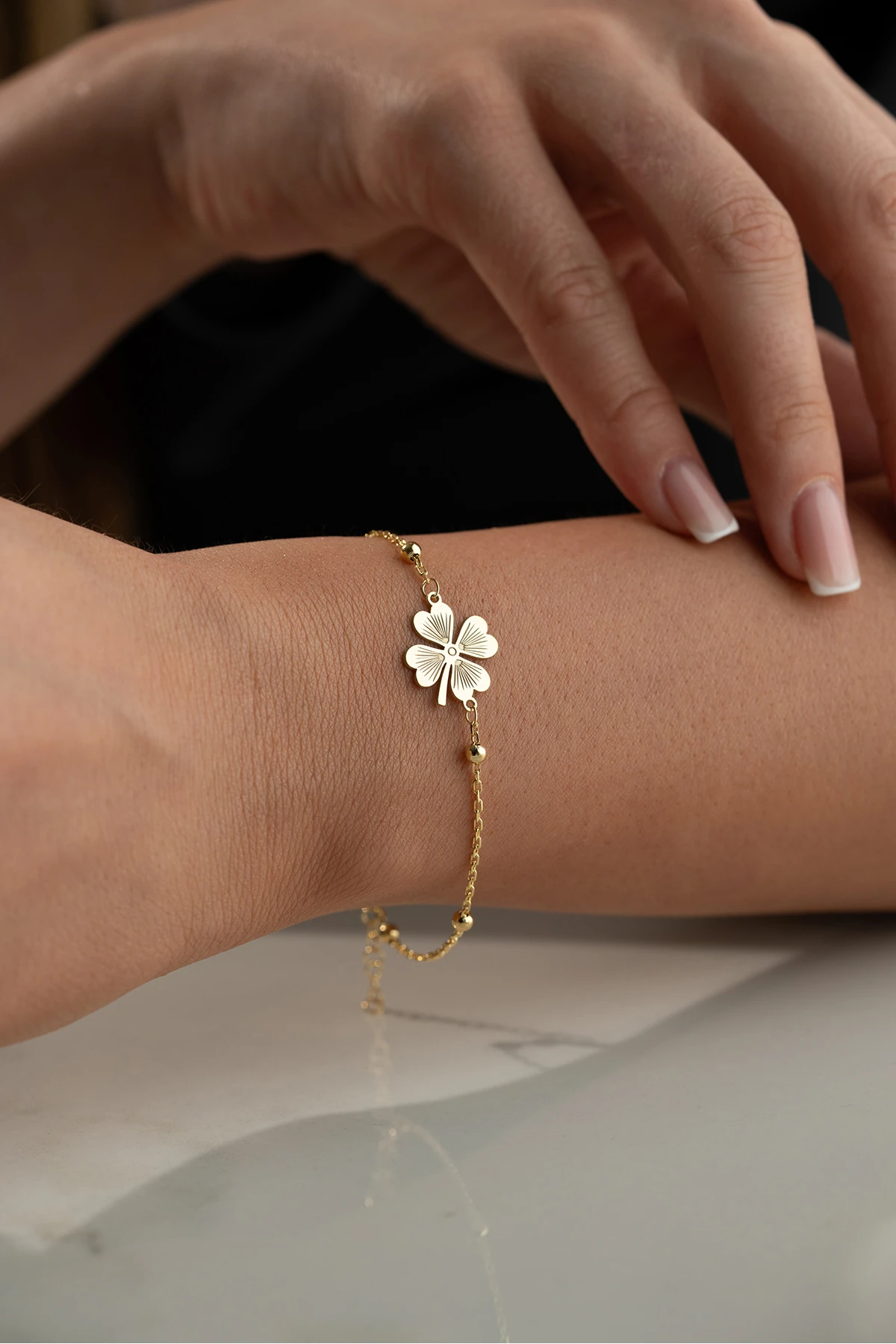 Gümüş Yonca Bileklik