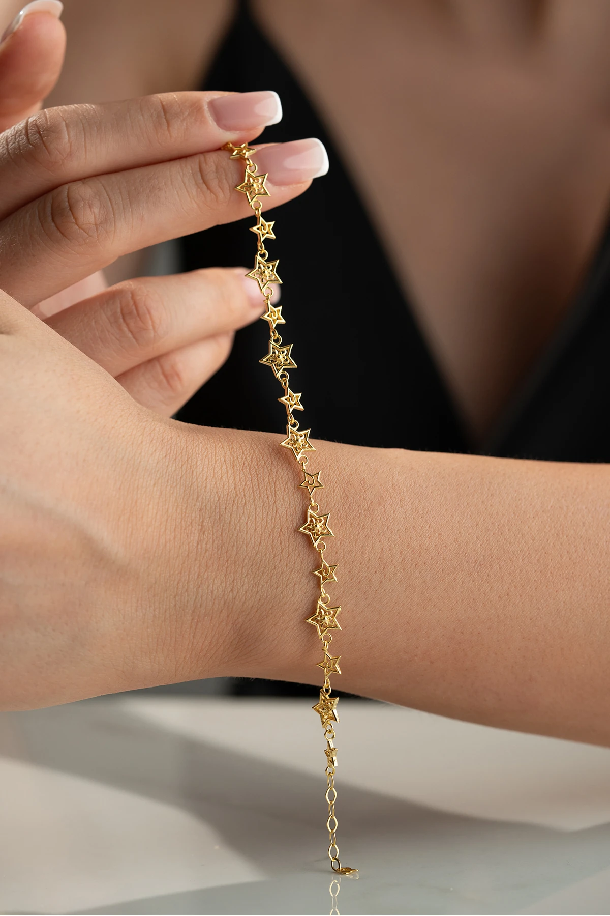 Gümüş Yıldız Bileklik