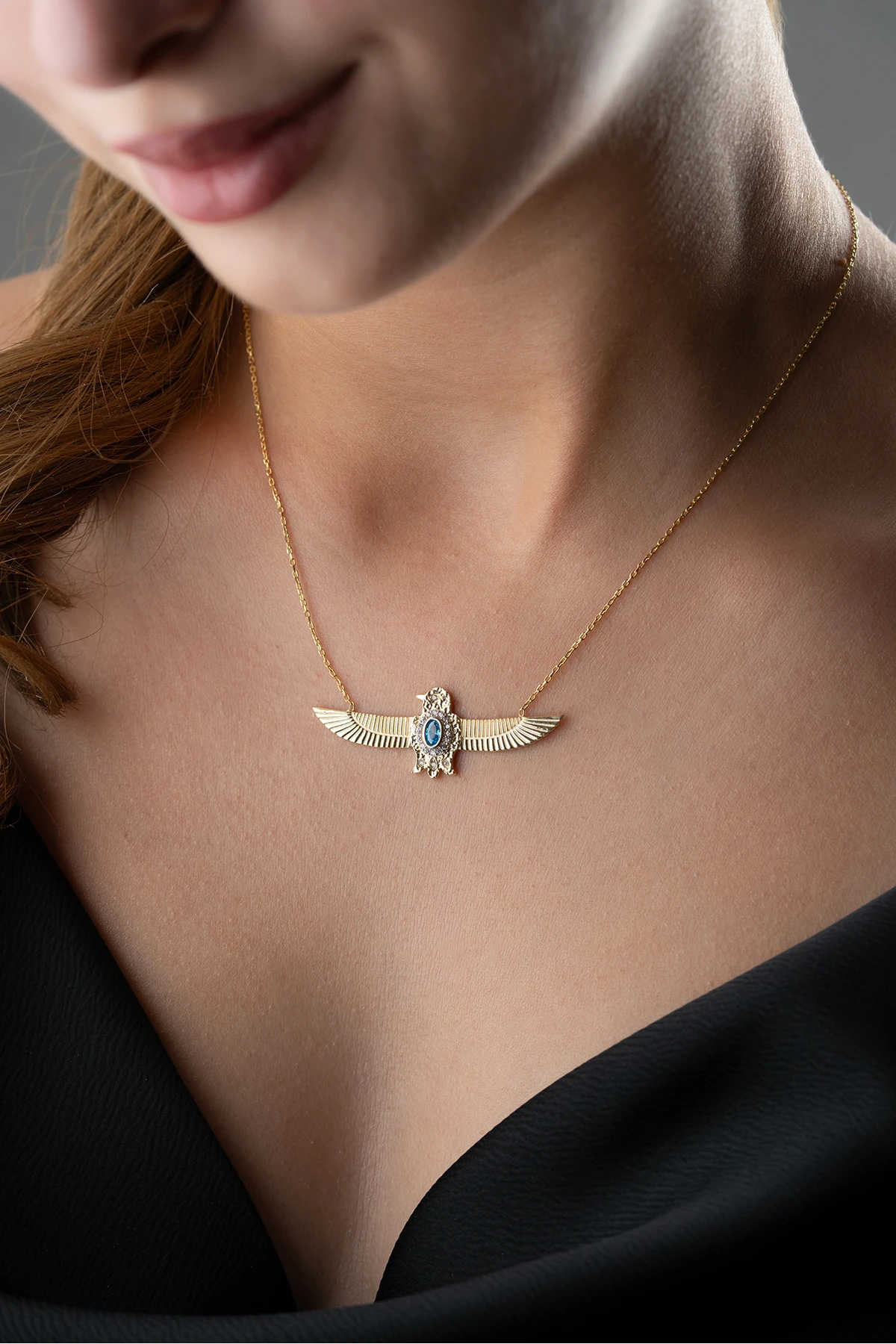 Gümüş Kartal Kolye