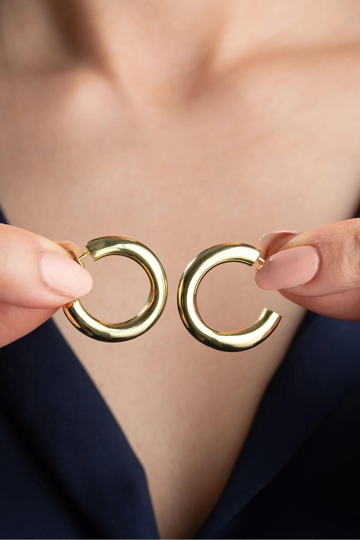 Gümüş Halka Küpe