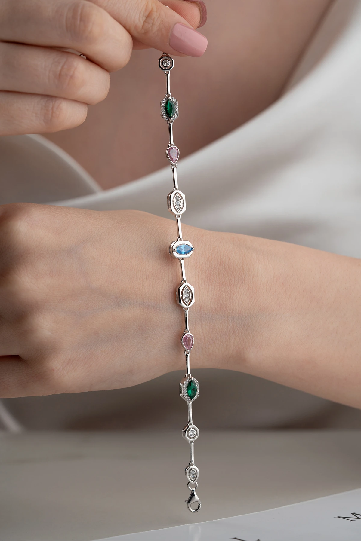 Gümüş Çağla Model Bileklik